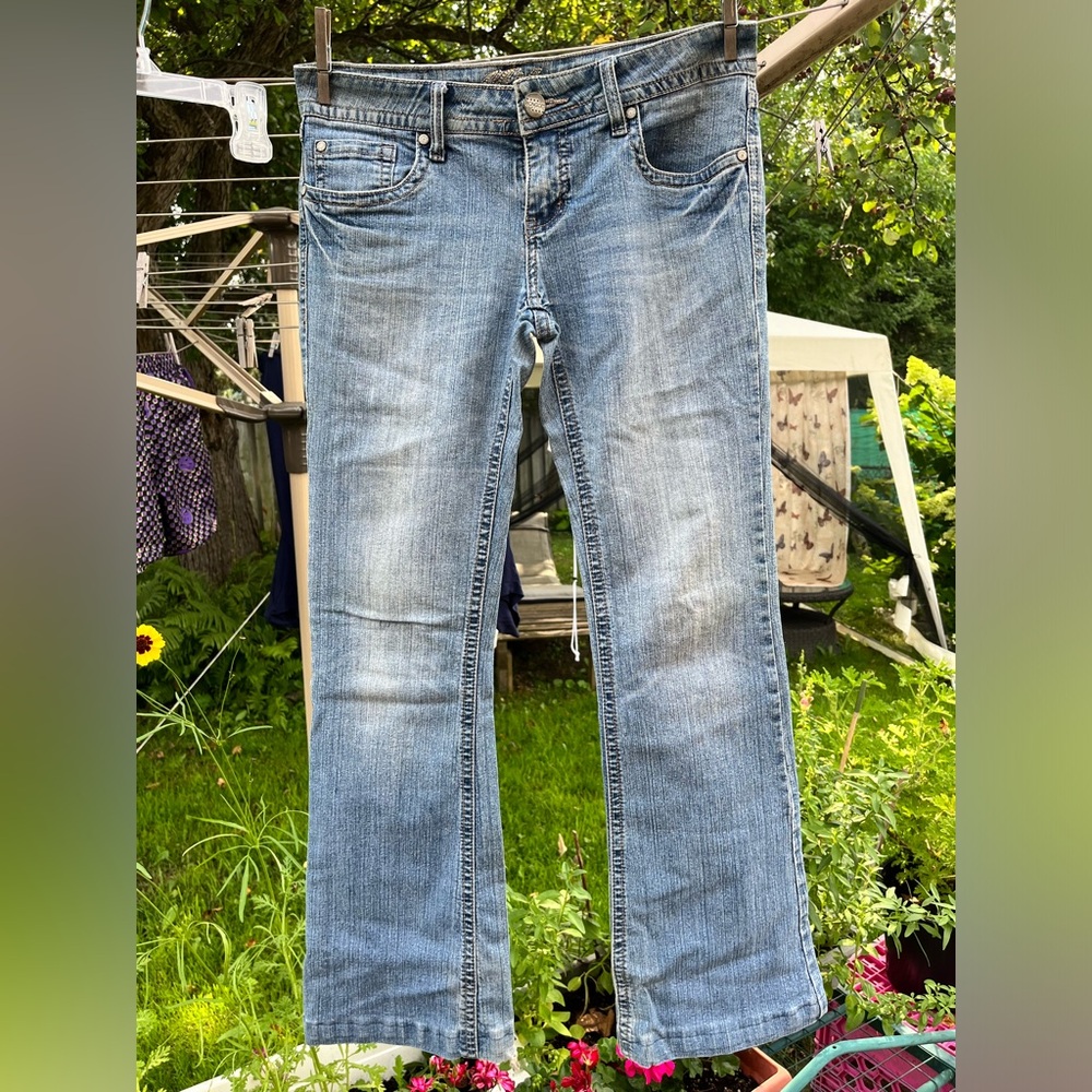 Milan jeans boot/straight cut, size 7